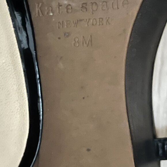 EUC KATE SPADE New York slingback in patent black (8) - Picture 4 of 9